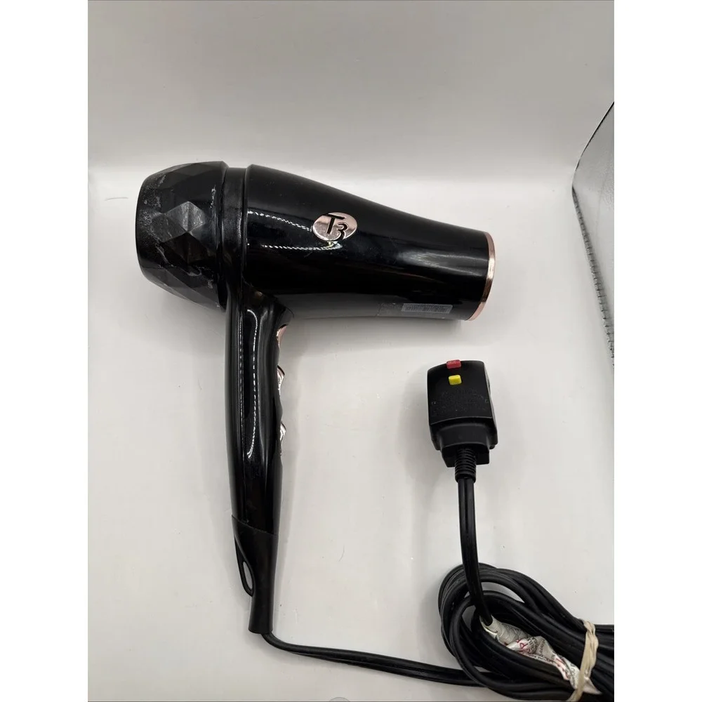 T3 Micro 73870 Featherweight Luxe 2i Professional Hair Dryer Black/Rose Gold